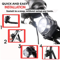 Luz LED perros modo continuo — clip universal collar y arnés — PetLookShop